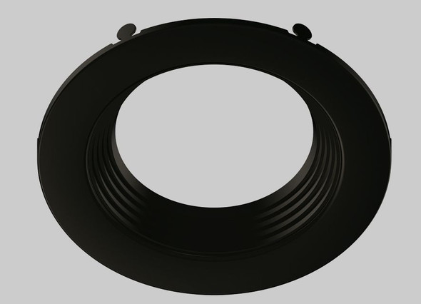 4in Interchangeable Trim for 4B Recessed Wafer Downlight, Matte Black - main product image