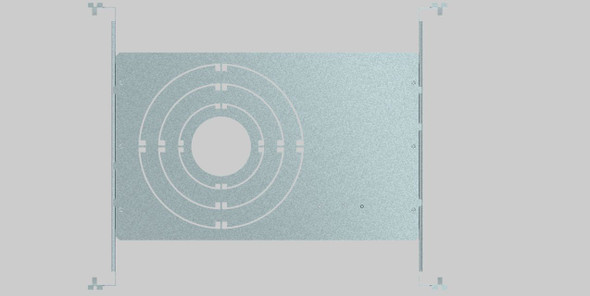 New Construction Mounting Plate for all Slim and Regressed Wafer Downlights (4", 6", 8"). Used for Joist and T-grid Inst - main product image
