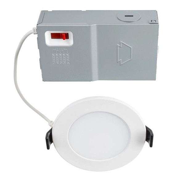 3in Circular LED Slim Wafer Downlight feat. Color Select, 6.5W, 2700 / 3000 / 3500 / 4000 / 5000K, 90CRI, 120V Input, Ph - main product image