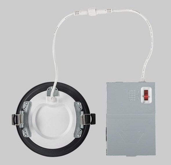 4in Circular LED Slim Wafer Downlight feat. Color Select, 9W, 2700 / 3000 / 3500 / 4000 / 5000K, 90CRI, 120V Input, Phas - alternate image 2
