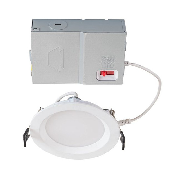 4in Circular LED Recessed Wafer Downlight feat. Color Select, 9W, 2700 / 3000 / 3500 / 4000 / 5000K, 90CRI, 120V Input - main product image