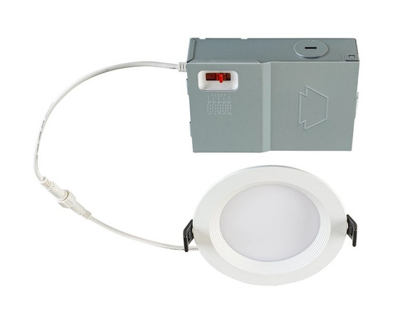 4in Circular LED Baffled Wafer Downlight feat. Color Select, 9W, 2700 / 3000 / 3500 / 4000 / 5000K, 90CRI, 120V Input, P - main product image