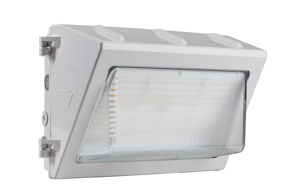 55W LED Traditional Open Face Wall Pack, Power Select 55 / 45 / 35W, Color Select 30 / 40 / 50K, 120-277V Input, 0-10V D - main product image