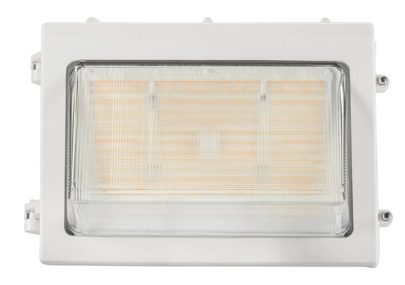 80W LED Traditional Open Face Wall Pack, Power Select 80 / 70 / 55W, Color Select 30 / 40 / 50K, 120-277V Input, 0-10V D - alternate image 2