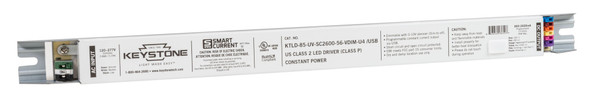 Programmable Constant Current LED Driver, 85W, 860-2600mA Output, 120-277V Input, 0-10V Dimming, Programmable via Smart - main product image
