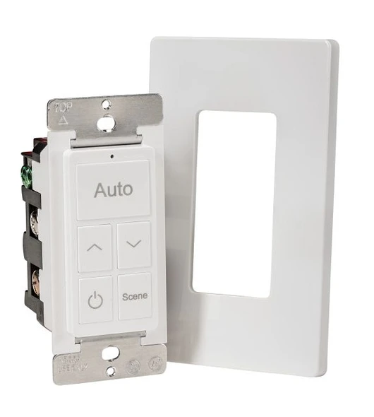 Bluetooth Mesh Wireless Hardwired Keypad Switch for Smartloop System. Single Gang Wall Box Size. 120-277V - alternate image 2