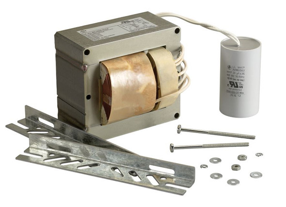400W Metal Halide Quad Tap (120 / 208 / 240 / 277V), Ballast Kit with Capacitor. Included Ballast: MH-400A-Q-AA - main product image