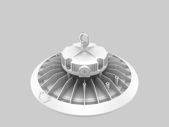 240W Power & Color Selectable Round Highbay Gen 2 |240W / 200W / 150W | 90 deg lens | 13-inch diameter |120-277V | 3000K - alternate image 2