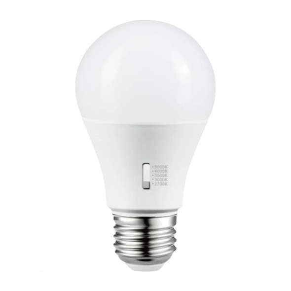 ProLED Select A19 LED Lamp, 9W, E26 Base, 90 CRI, Color Selectable 2700K-5000K, Dimmable, Title 20