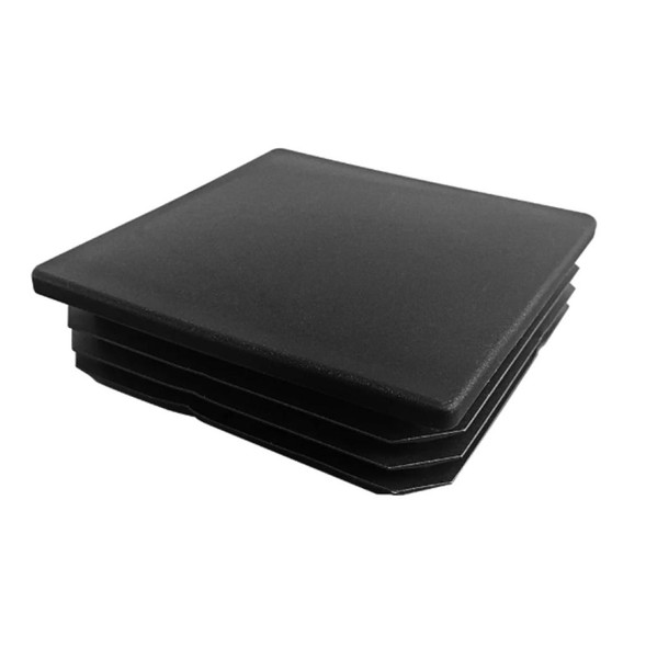 Straight Square Steel Pole Replacement Cap, 5" Square, Dark Bronze, Plastic