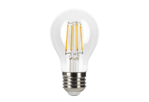 Decorative LED Filament A19 Lamp, 5W, A19, Clear, Filament LED Gen 4, 90 CRI, 2700K, E26 Base, Dimmable, Title 24