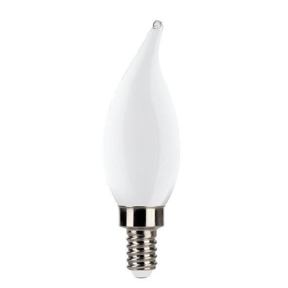 Decorative LED Filament CA11 Lamp, Lumen Selectable, Frosted, Filament LED Gen 4, E12 Base, Dimmable