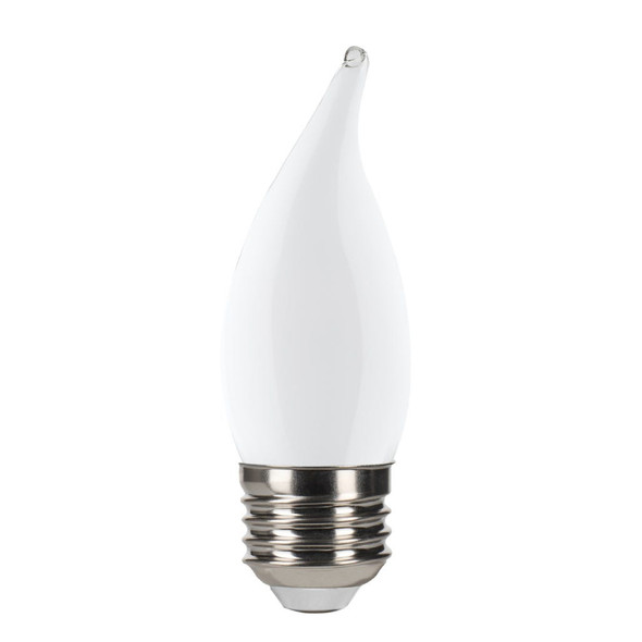 Decorative LED Filament CA11 Lamp, 3W, Frosted, 2700K|3000K|5000K, E26 Base, Dimmable