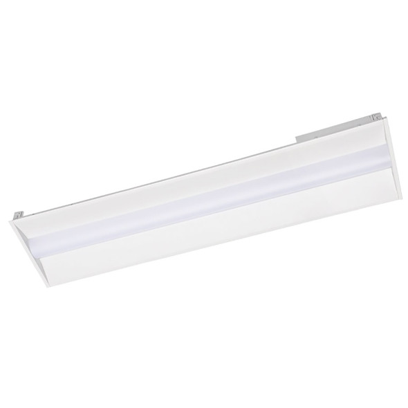LEDone 1x4 LED Multi Watt Multi CCT Troffer, 15W/19W/24W/29W, 3500K/4000K/5000K, 120-277V, Built-in Sensor Base, 0-10V Dimming, Matte White Finish