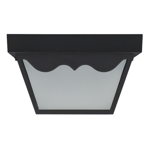 GlobaLux DSO LED Outdoor Ceiling Light, 17W, 1020 Lumens, 120V, 3000K/3500K/4000K Selectable, 80 CRI, Black