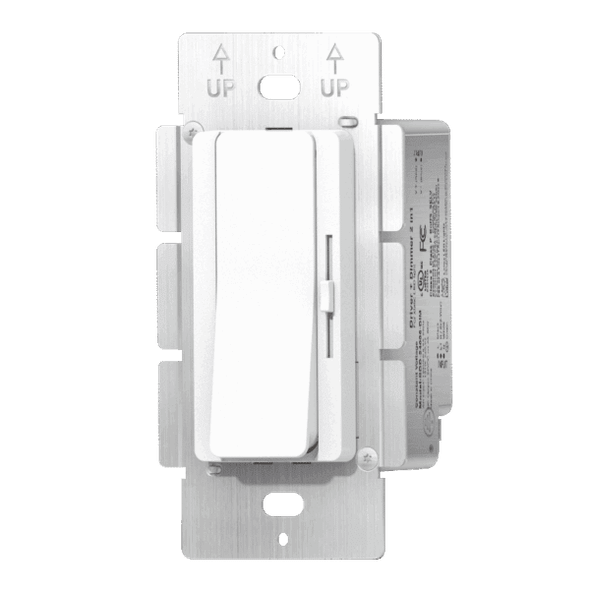 Lotus LED Lights 2-in-1 Driver + Dimmer, 24VDC, 60W, 120VAC, Single CCT/DTW, Single Pole or 3-Way, SDD-24060-DIM