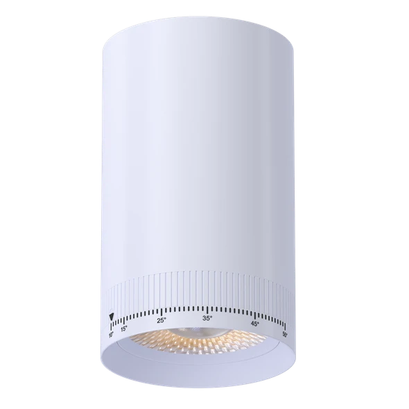 2.5 Inch Round Universal Beam Adjustable Cylinder (White) - main product image