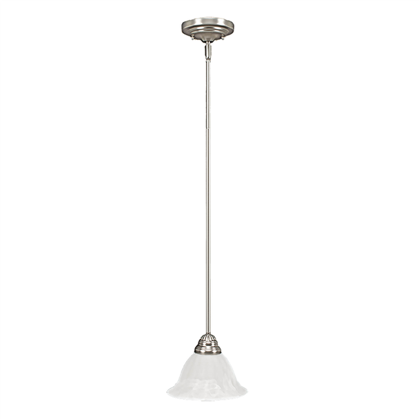 Millennium Lighting 1701 One Light Mini-Pendant, Satin Nickel, 1-Light, Medium (E26) Base, 100W, 120V