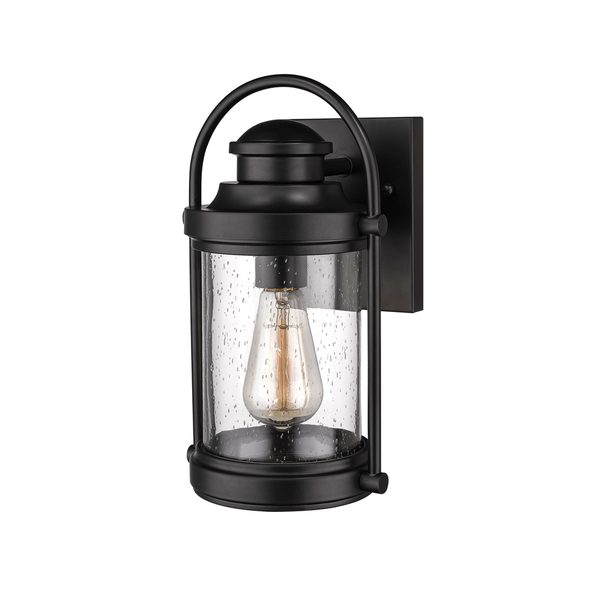 Millennium Lighting 2540 One Light Aluminum Outdoor Wall Sconce, Powder Coated Black, 1-Light, Medium E26 Base, 120V, Wet Location