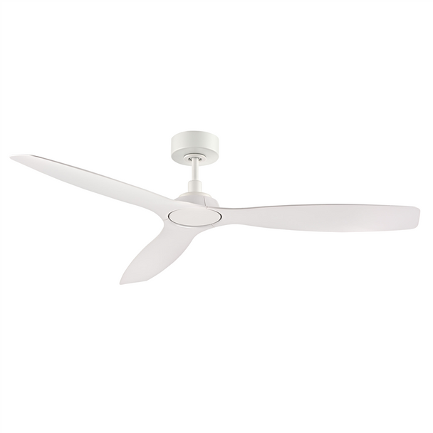 Cirova 52" 3-Blade Ceiling Fan, Matte White, 120V, Damp Rated, Remote Control Included