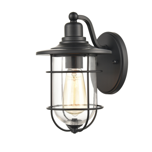 Millennium Lighting 2911 One Light Outdoor Wall Sconce, Powder Coated Black, 1-Light, Medium E26 Base, 120V