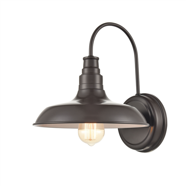 One Light Outdoor Sconce, Powder Coated Bronze, 100W, 120V, Medium E26 Base