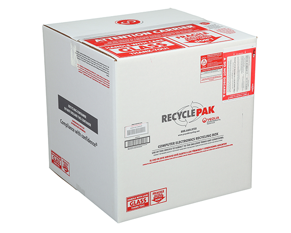 RecyclePak Large Electronics Recycling Box, 10/Case