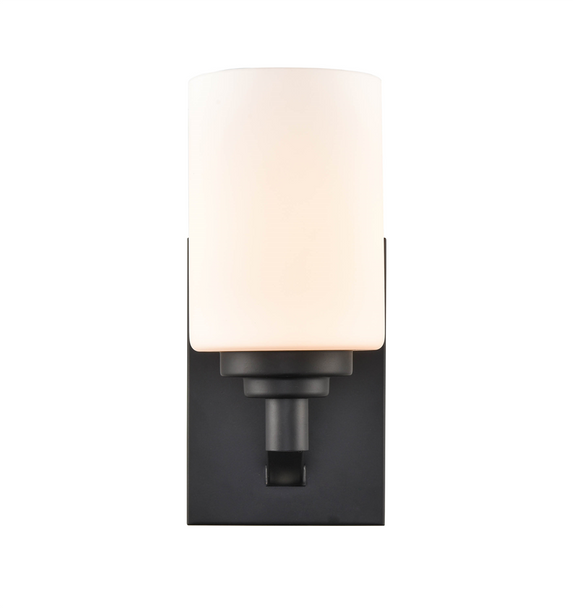 Millennium Lighting 3181 One Light Vanity, Matte Black, 1-Light, Medium (E26) Base, 100W, 120V