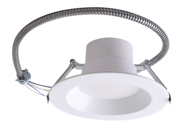 Energetic Lighting E4DL(M) Series 6" Recessed Can Light, 1400/1000/800, 17W/12W/10W, 120-347V, 3000K/3500K/4000K, CRI 90, White, 0-10V Dimming