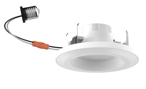Energetic Lighting E3DLB Series 6" Recessed Can Light, 3000K, 650lm, 13.5W, 120V, 90 CRI, White, Triac Dimmable