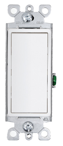 Energetic Lighting Decora Single Pole Switch, White, 120-277V
