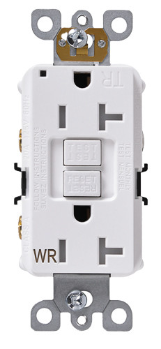 Energetic Lighting EGFI-52TW, GFCI receptacle, 20A, 125V, NEMA 5-20R, White