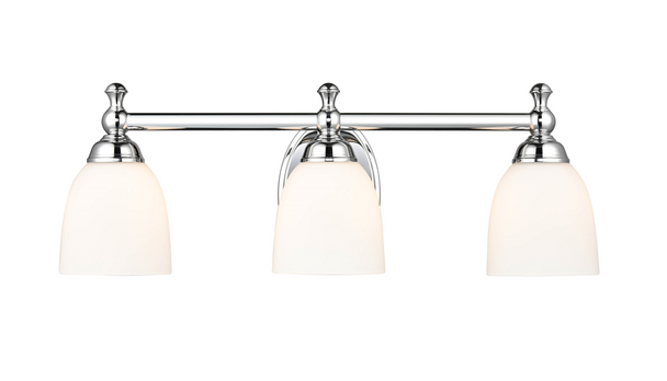 Millennium Lighting 4423 Three Light Vanity, Chrome, 3-Light, Medium (E26) Base, 120V
