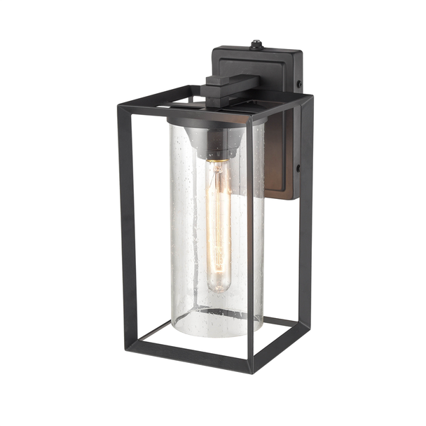 Millennium Lighting 4551 Wheatland One Light Outdoor Wall Mount, Powder Coated Black, Dusk to Dawn Sensor, 1-Light, Medium (E26) Base, 120V