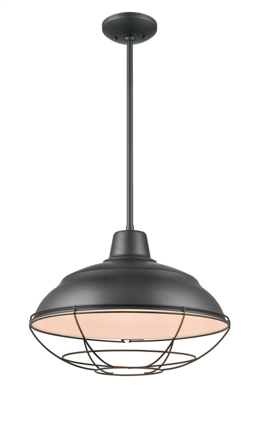 Millennium Lighting 5311 Neo-Industrial One Light Mini-Pendant, Matte Black, 1-Light, Medium E26 Base, 150W, 120V