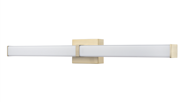 Tron LED Light Vanity, 36", Modern Gold, 3000K, 2300 Lumens, 30W, 120V, CRI 90