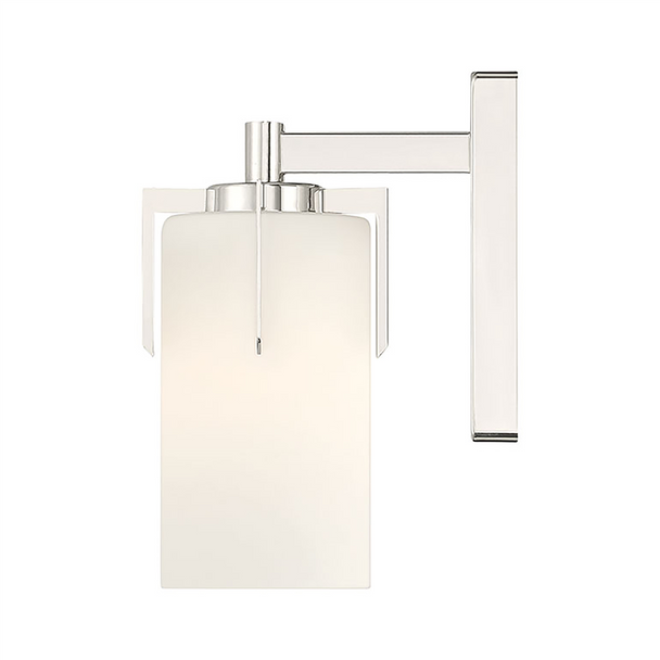 Froselle One Light Sconce, Polished Nickel, 1-Light, Medium (E26) Base, 120V, 60W