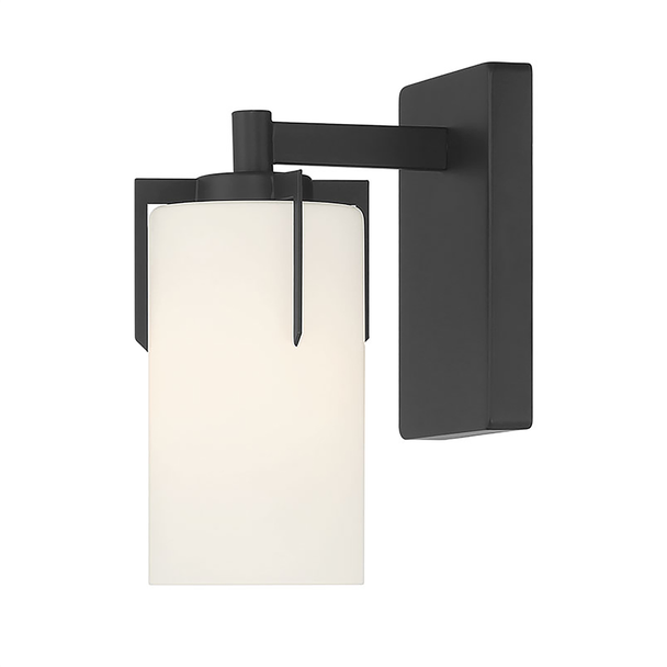 Froselle One Light Sconce, Matte Black, 1-Light, Medium (E26) Base, 120V, 60W