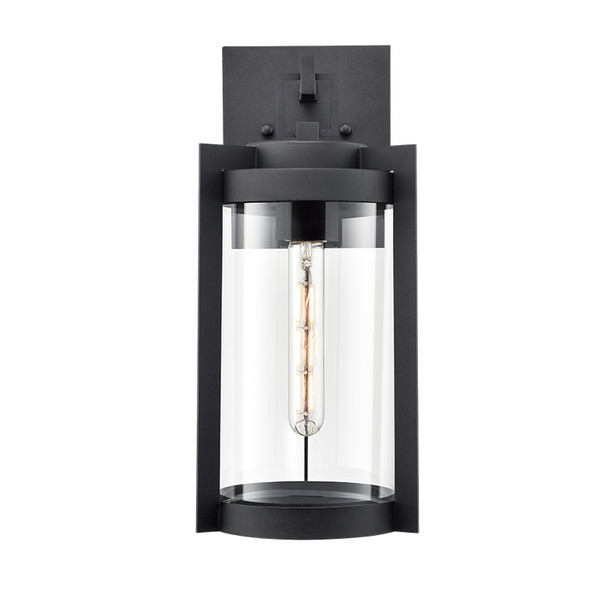 Ellway One Light Outdoor Wall Mount, Textured Black Finish, 1-Light, Medium E26 Base, 120V, Wet Location