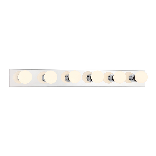 Bellisse Six Light Vanity, Chrome Finish, 36" Width, 6 x E26 Medium Base, 120V
