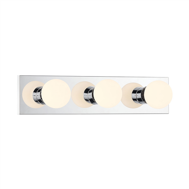 Bellisse Three Light Vanity, Chrome, 3-Light, Medium (E26) Base, 120V