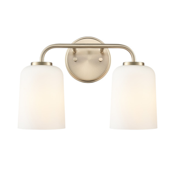 Laphia Two Light Vanity, Modern Gold, 2-Light, E26 Medium Base, 120V