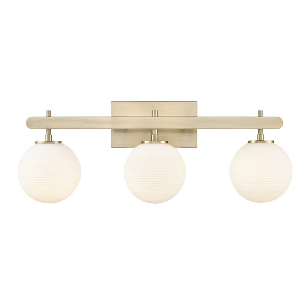 Coretta Three Light Sconce, 3-Light, Modern Gold, E12 Candelabra Base, 120V