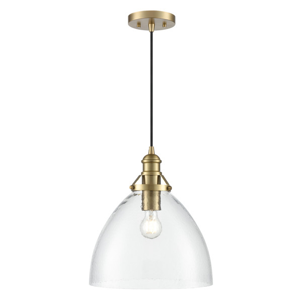 Khrisa One Light Pendant, Vintage Brass, 1-Light, Medium (E26), 100W, 120V