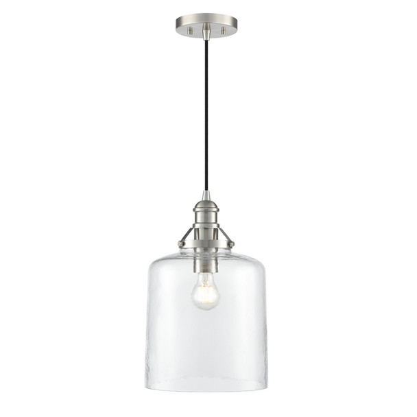 Khrisa One Light Pendant, Brushed Nickel, 1-Light, Medium (E26), 100W, 120V