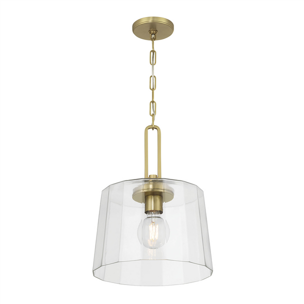 Diamara One Light Pendant, Vintage Brass, 1-Light, Medium (E26), 60W, 120V