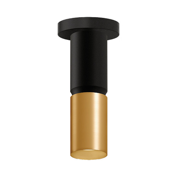 3in X 10inH 2-TONE Cylinder 9/12/15W 3CCT 120-277V DUAL-DIM BLACK/GOLD