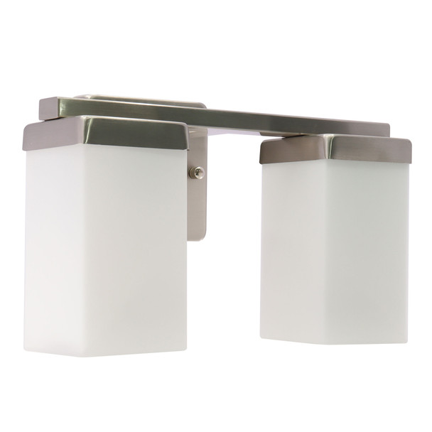 Medium Base M Series Vanity Light 2-LAMP Bn