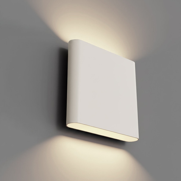 6in X 5.5in H Modern Flat Select UP/DOWN 6/10/12W 3CCT 120-277V TRIAC & 0-10V Bk
