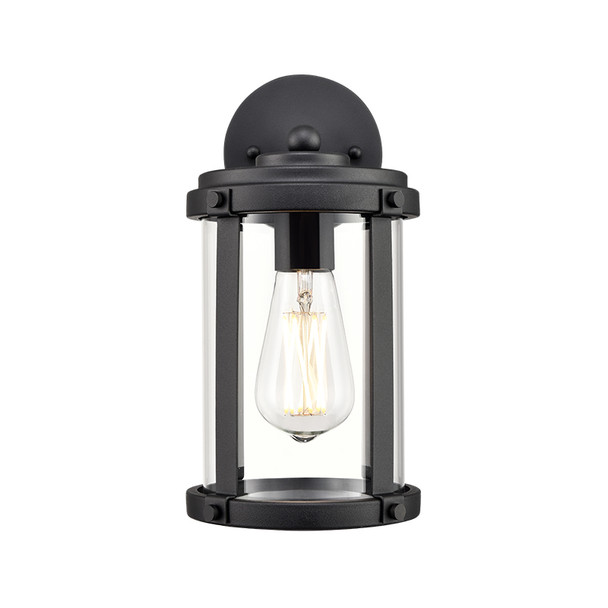 One Light Outdoor Wall Mount, Textured Black Finish, 1-Light, Medium E26 Base, 120V, 60W